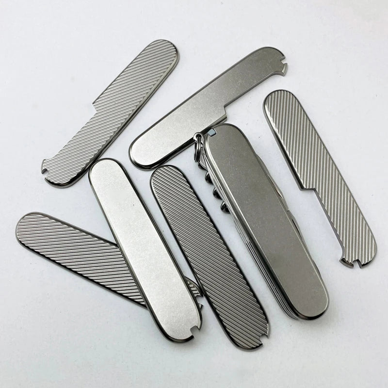 1 Pair 91MM Victorinox Swiss Army Folding Knife Handle Grip Patches Non-slip Shank Scale Knives DIY Making Decor Replacement