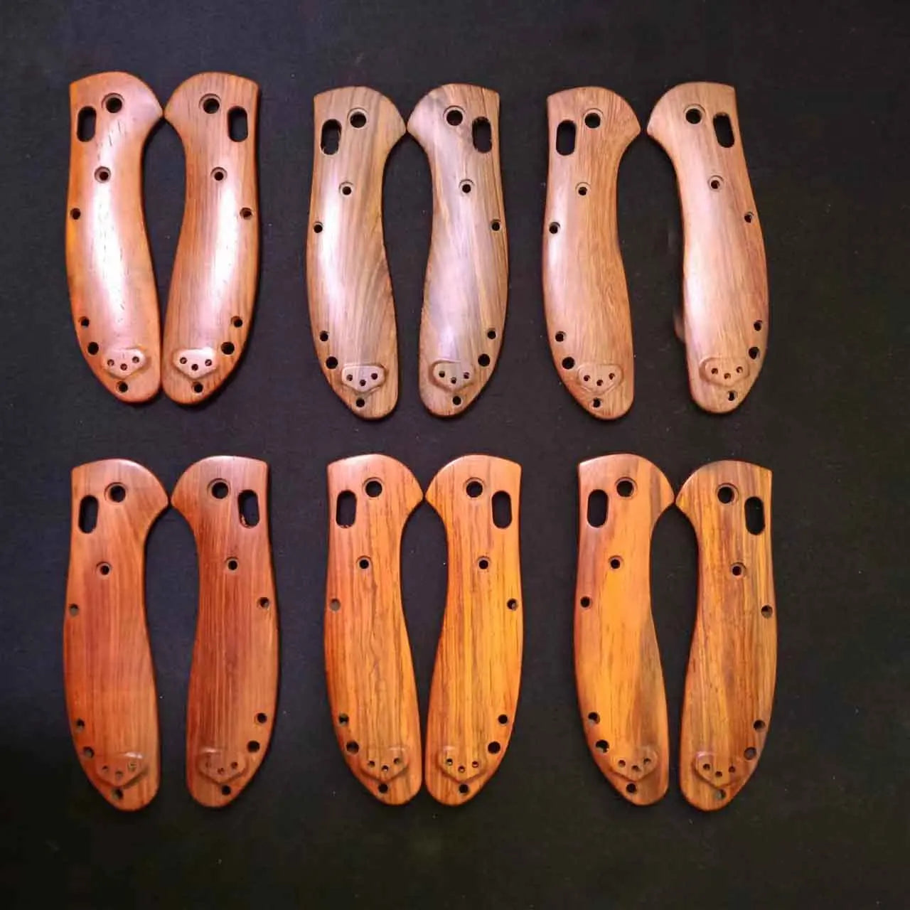 1 Pair Custom Made Rosewood Material Grip Handle Scales For Benchmade Griptilian 551 Knives